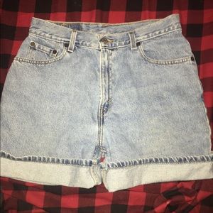Levi’s high waisted mom shorts